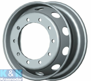 Колесный диск STEGER 8.25х22.5 10x335 ET169 D281 T16 hump