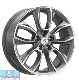 Колесный диск K&K KP001 (18_Uni-S/Changan CS55 Plus/Belgee X700) 7x18 5x114.3 ET45 D60.1 Diamond qloss grap